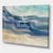 Designart - Coast Blue Sea Waves Watercolour - Modern Farmhouse Canvas Art